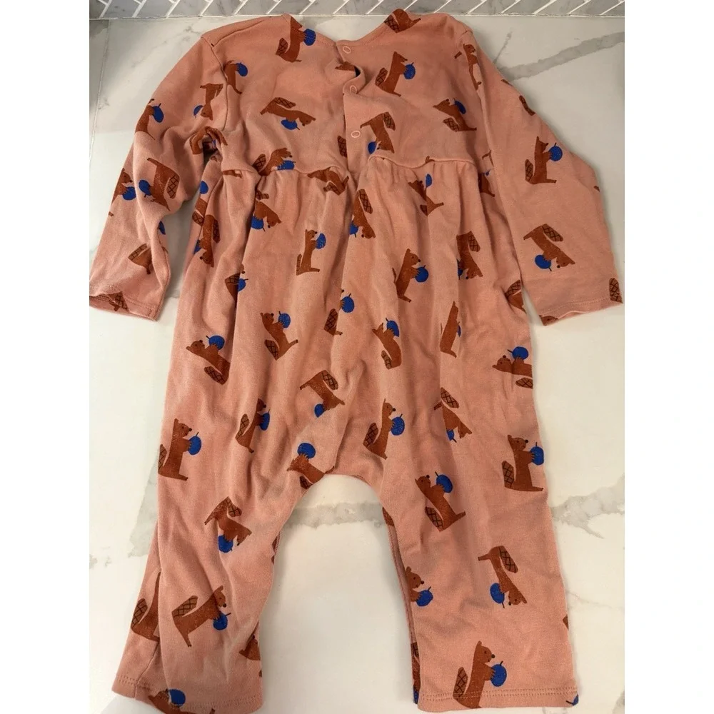 Bobo Choses Hungry Squirrel All Over Baby Jumpsuit 24 Months Organic Cotton
